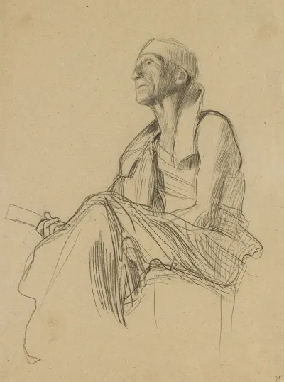 Seated Man Turned To The Left