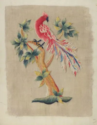 Section Of Bed Curtain