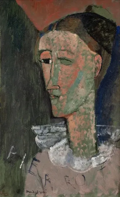 Self Portrait As Pierrot