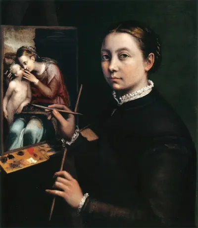 Self Portrait At The Easel