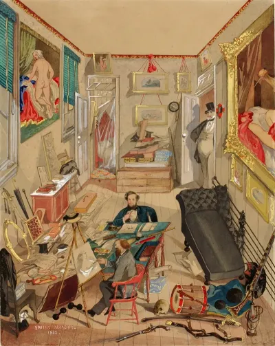 Self Portrait In The Artists Studio
