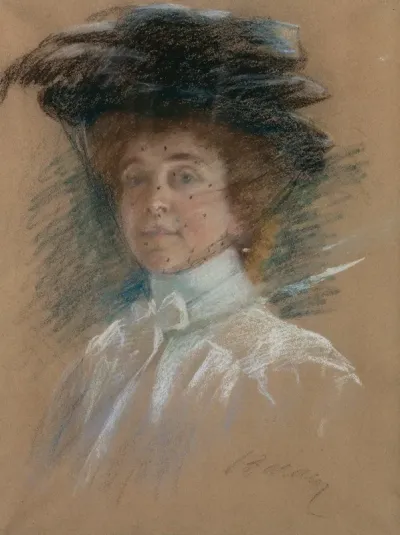 Self Portrait With Hat And Veil 2