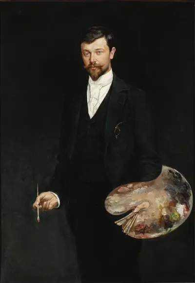 Self Portrait With Palette 11