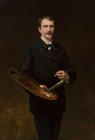 Self Portrait With Palette 5