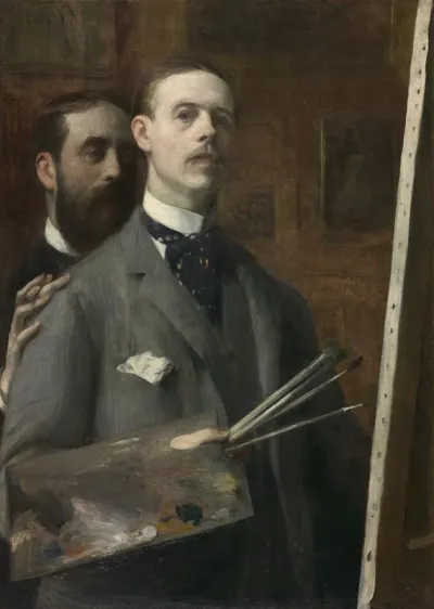 Self Portrait With Raphael De Ochoa