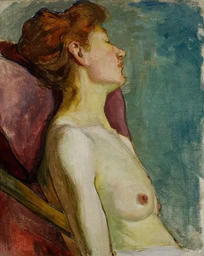 Semi Nude Of A Seated Woman