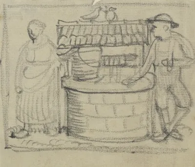 Servant And Maid At The Well