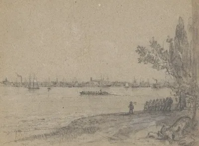 Setting A Net For Shad