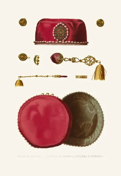 Shapochka Tsarevicha Dimitriia Ioannovicha Petlitsa I Pugovitsa 2