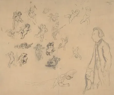 Sheet With Putti And Several Figures