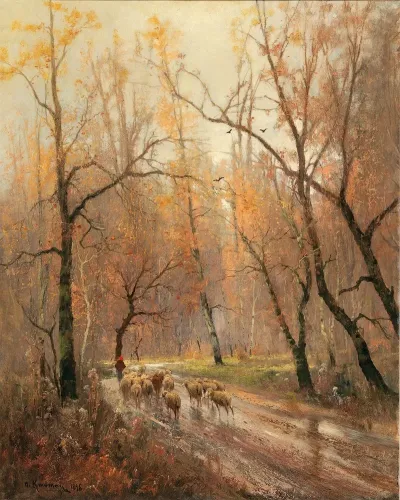 Shepherdess Returning Home