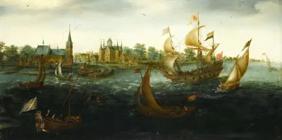 Ships Off Ijsselmonde