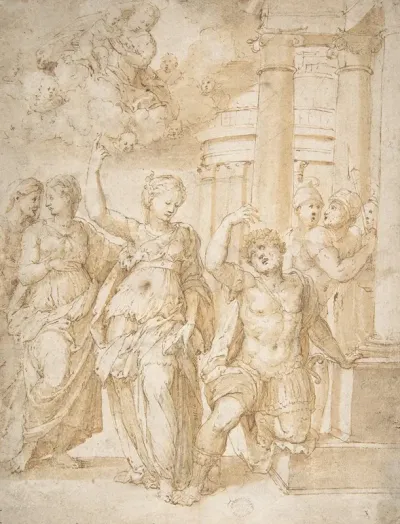 Sibyl Announcing The Birth Of Christ To The Emperor Augustus