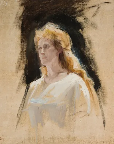 Sieglinde Sketch For The Portrait Of Adelajda Bolska Actress