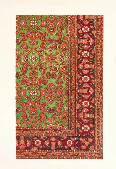 Silk Carpet Modern Indian