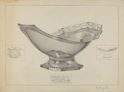 Silver Cake Basket
