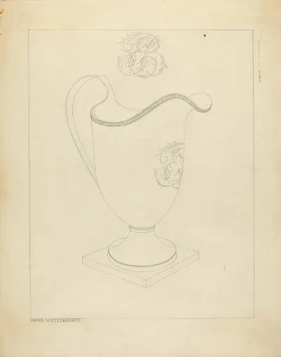 Silver Cream Pitcher 3