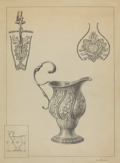 Silver Creamer 34