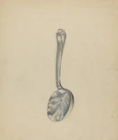 Silver Funeral Spoon