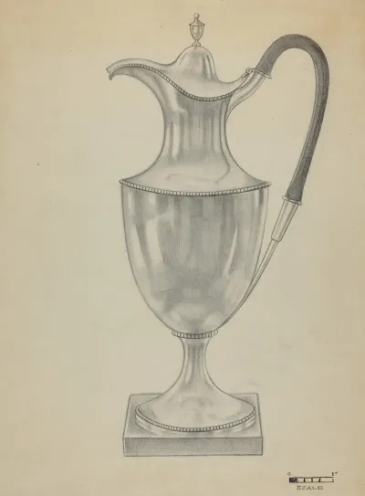 Silver Hot Water Pot