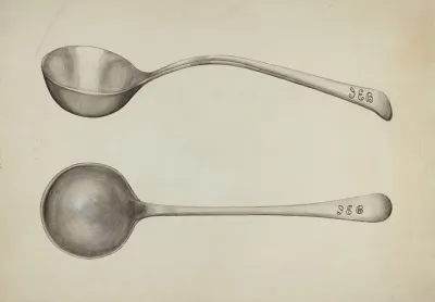 Silver Soup Ladle