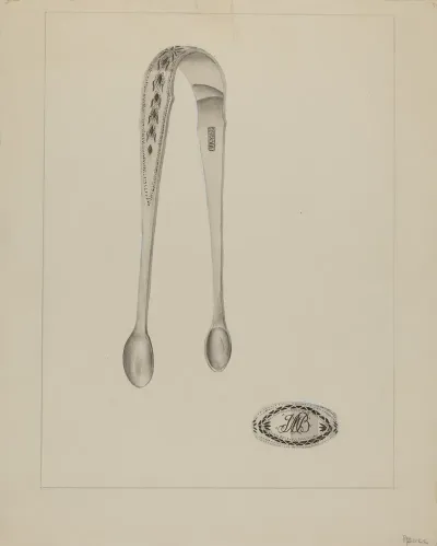 Silver Sugar Tongs 3