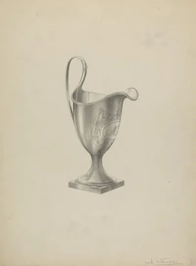 Silver Tea Set Creamer