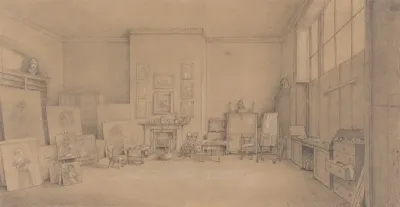 Sir Thomas Lawrences Painting Room In 1824