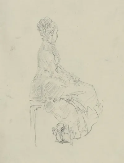 Sitting Young Lady