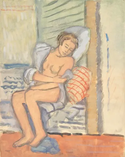 Sitzender Akt