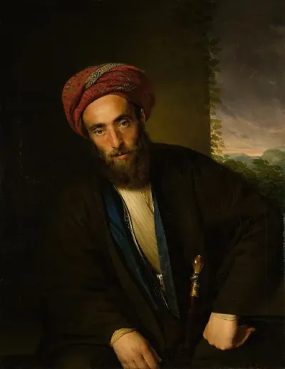 Sitzender Armenier