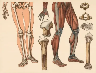 Skeleton And Muscles Below The Waist
