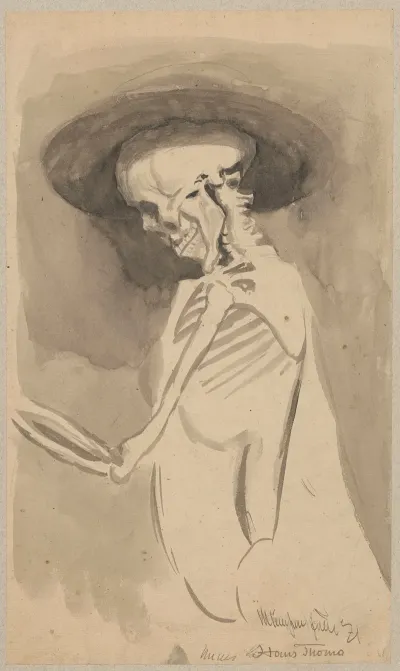 Skeleton In A Hat