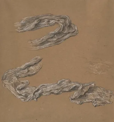 Sketch For Drapery In Greek Girls Playing At Ball