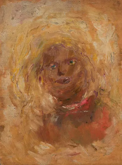 Sketch Of A Head With Fair Hair