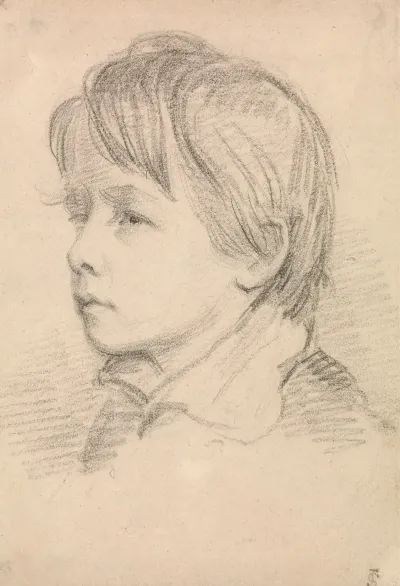 Sketch Of The Artists Brother Capt Michael Atwell Slater