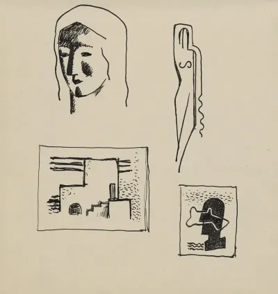 Sketchbook With Various Studies 2