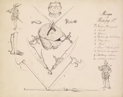 Sketches Of Armour Study For Henry Viii