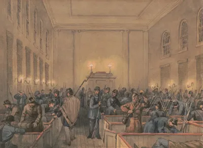 Sketches With Co B 8th Reg Pa Ma Under The Officers Of The Old Southwark Gaurd In Chambersburg