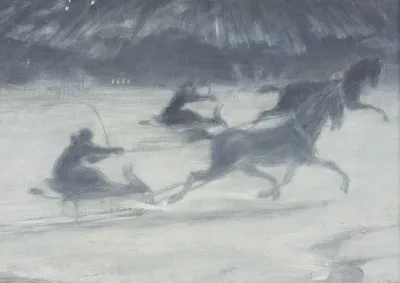 Sleighing On The Ice