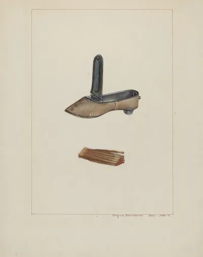 Slipper Match Box