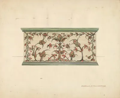Small Decorated Box Front View