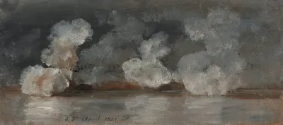 Smoke From Cannon Shots