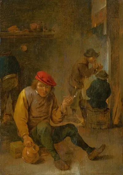Smoking Peasants Pipe Smokers
