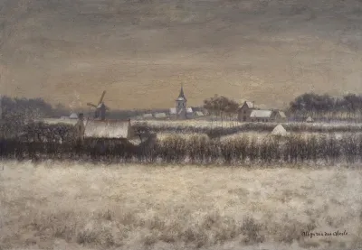 Snow Covered Sint Martens Latem