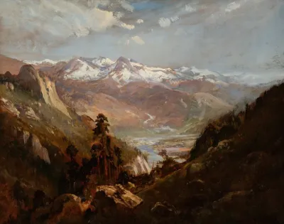 Snow In The Valley Of Eastern Sierras