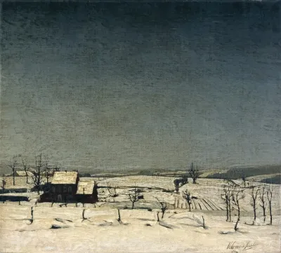 Snow Landscape In Flanders