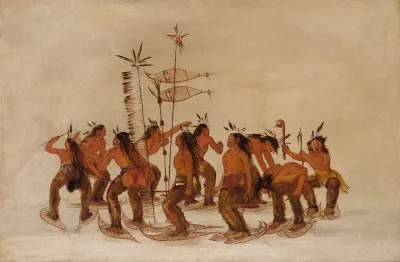 Snowshoe Dance At The First Snowfall