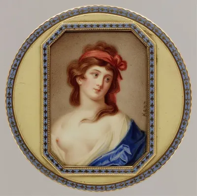 Snuffbox With Portrait Of A Woman