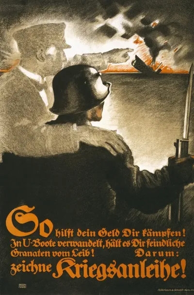 So Hilft Dein Geld Dir Kampfen In U Boote Verwandelt Zeichne Kriegsanleihe
